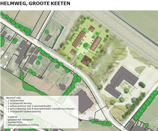 Plan hotel en woningen Helmweg 10